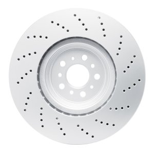 BMW M3 Brake Rotor (1) - Front Left - R1 Concepts - GeoSPEC Coated + Drilled - `21-`25